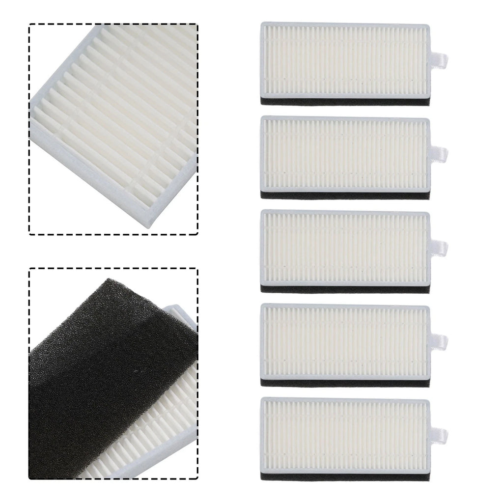 Dust Filter Pack of 5 for Cecotec Conga 7490 (2019–2023)
