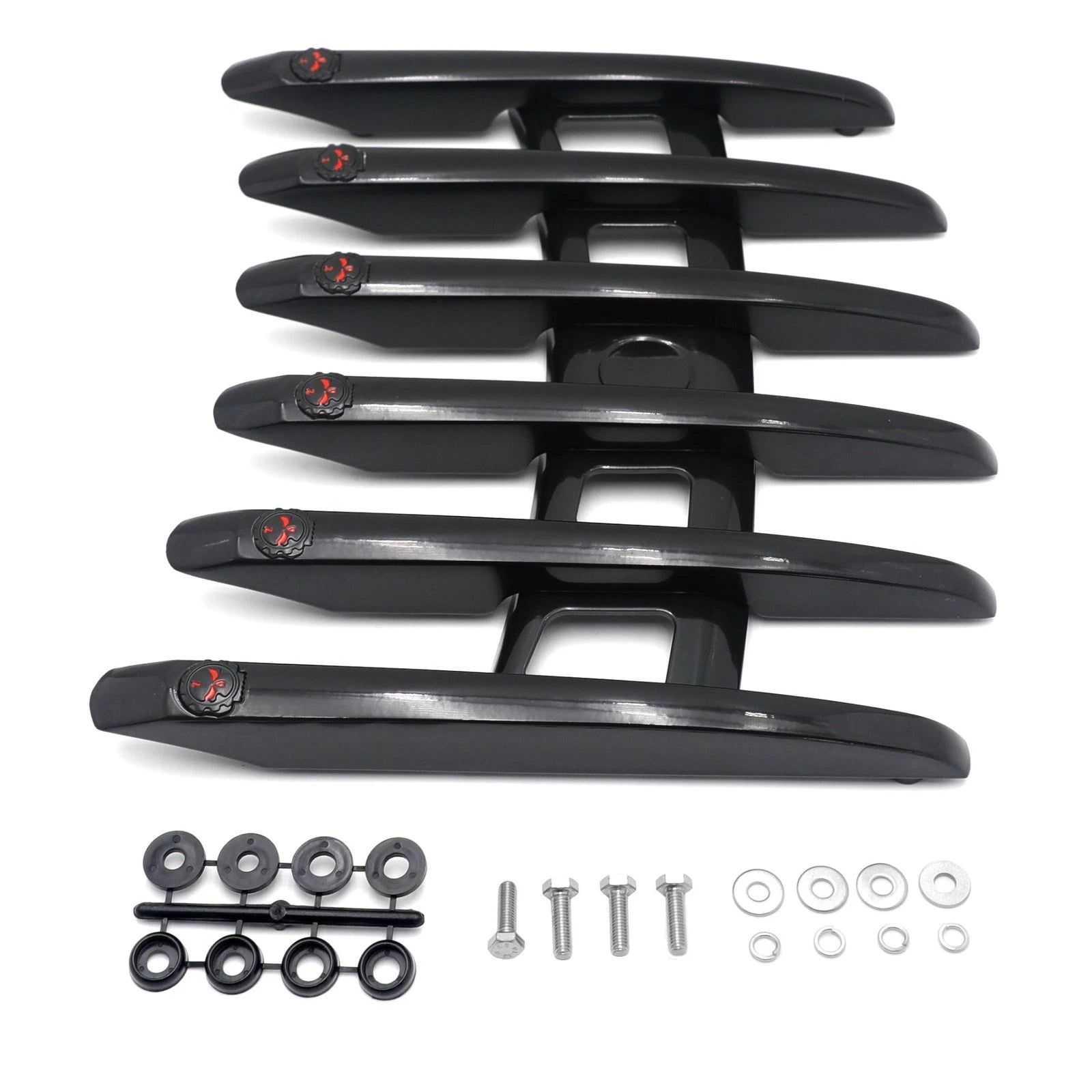 Skull Stealth Top Luggage Rail Rack for Harley Touring (2014–2023)