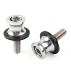 8MM Swingarm Spools Slider Screws for KAWASAKI ZX6R (2012-2021) Silver CNC