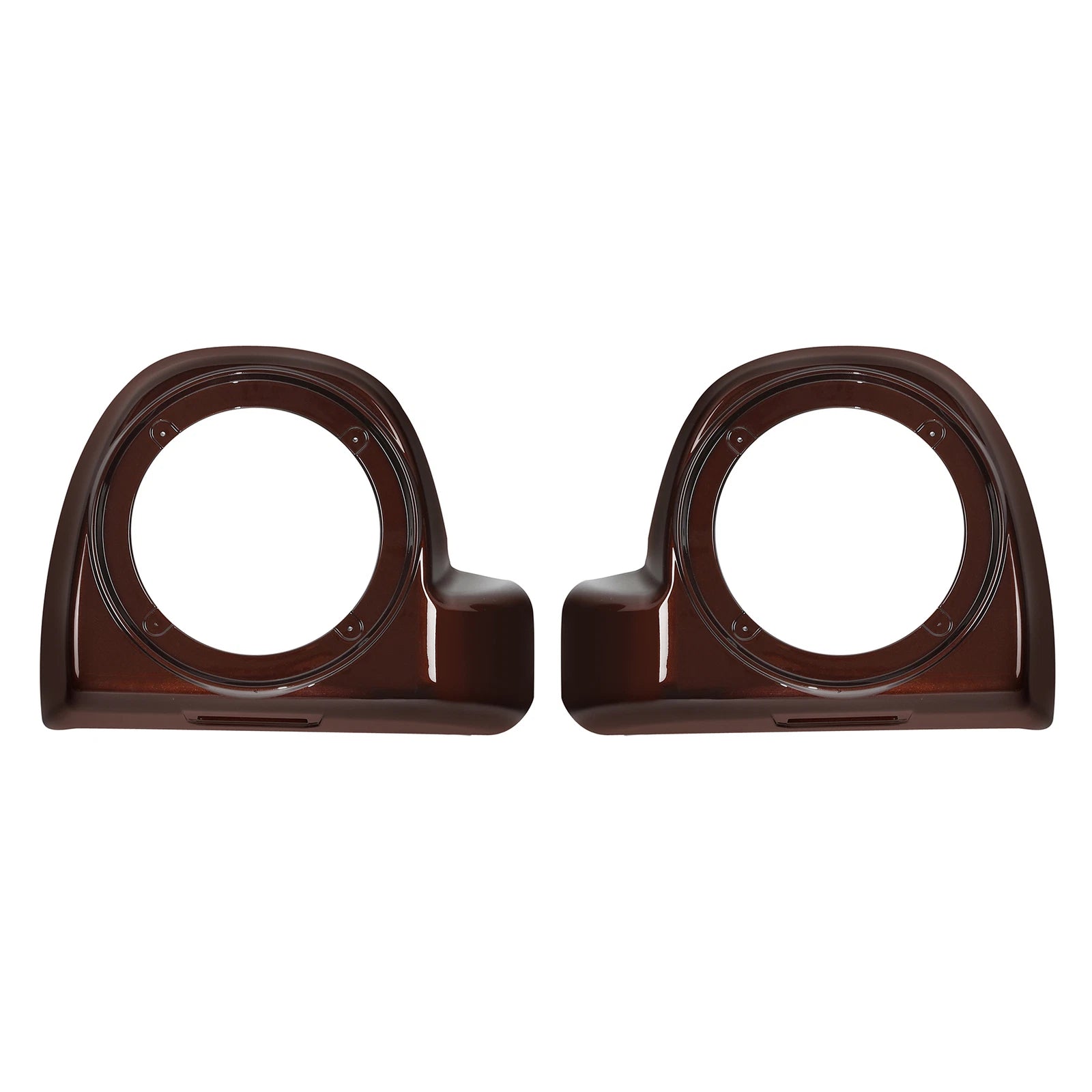 Lower Fairing Speaker Pods for Harley Touring (2014–2023) - Auburn Sunglo Black Hole Rich Bourbon