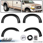 Set of 4 Rivet Pocket Style Fender Flares for Ford F250 F350 Super Duty