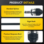 Front CV Axle Shaft Assembly for Subaru Legacy (2015–2019)