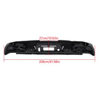 Black Rear Bumper with Sensor Holes for Chevy Silverado 2500 3500 (2015–2019)