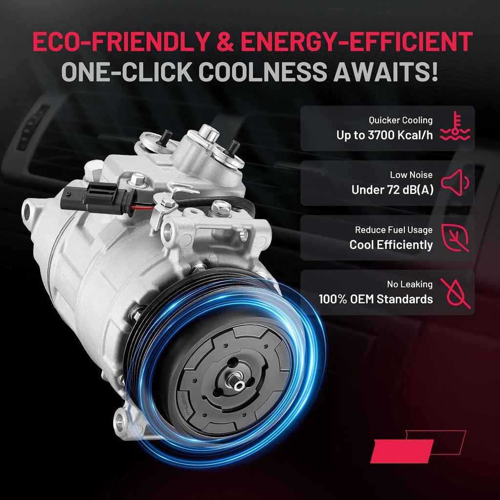 AC Compressor w/Clutch for Mercedes-Benz GL450 GL350 GL63 AMG (2014–2015)