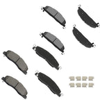 8X Front & Rear Brake Pads for Dodge Ram 2500 2011–2018 Ram 3500