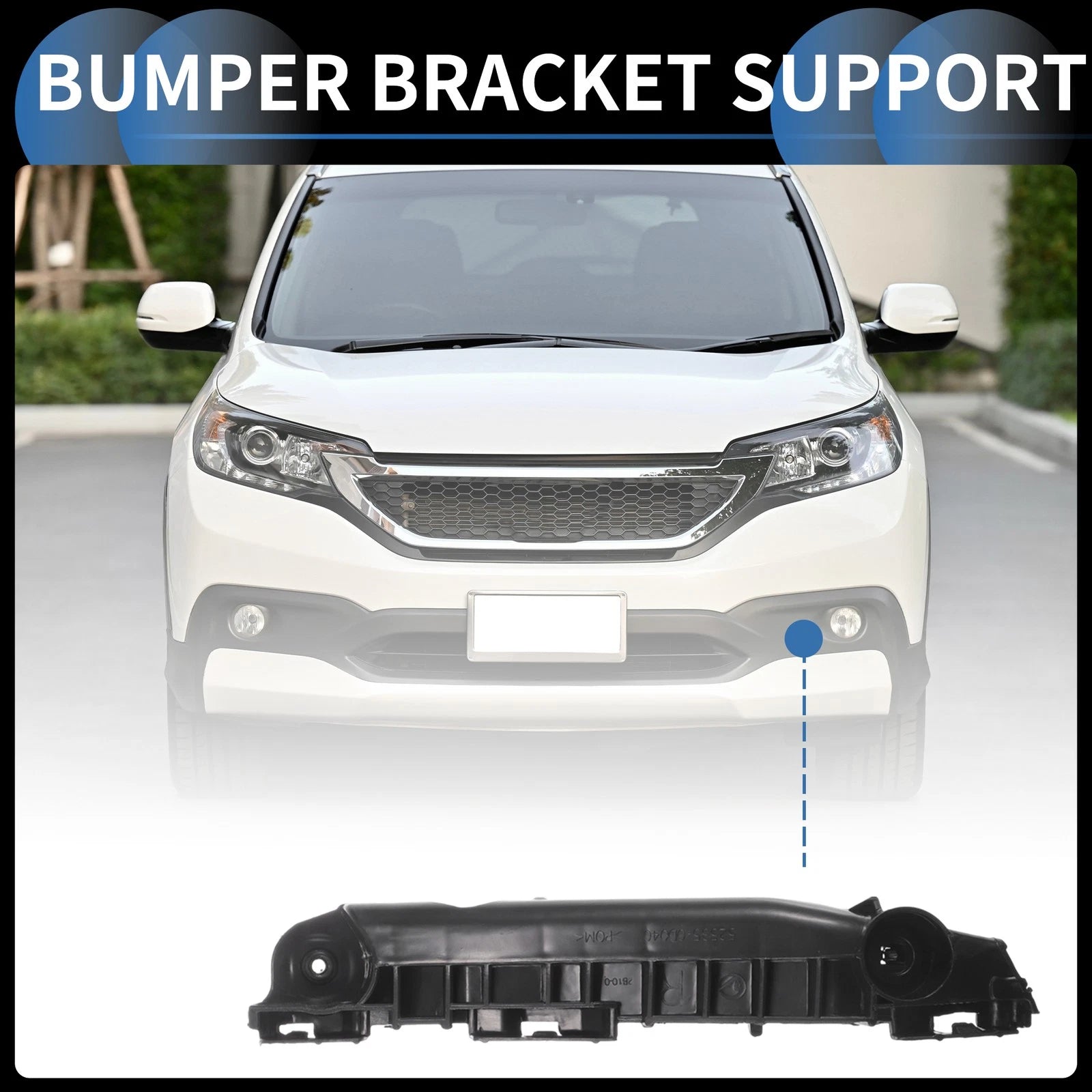 1pc Right Front Bumper Retainer Bracket No. 525350D040 for Toyota Yaris (2006–2009)