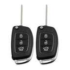 2 x Flip Folding Key Remote Fob Case for Hyundai ( Specified)
