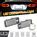 Full SMD LED License Plate Light for Audi A3 A4 A6 A8 S3 S4 S6 S8 Q7 (2010–2018)