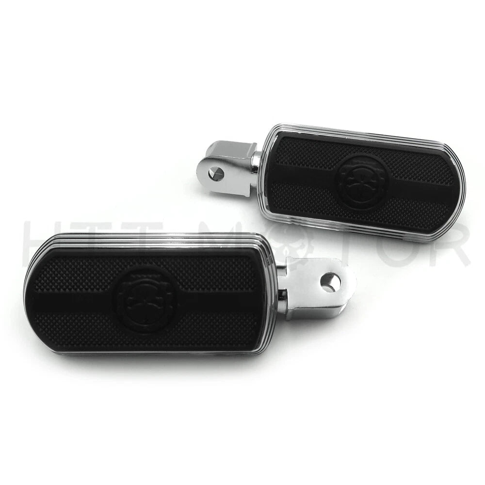 Chrome Skull Rubber Footpeg for Honda VT1300 Shadow (2010–2013)