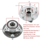 Set of 4 Wheel Hub Bearing Assemblies for Chevrolet Camaro (2010–2015)