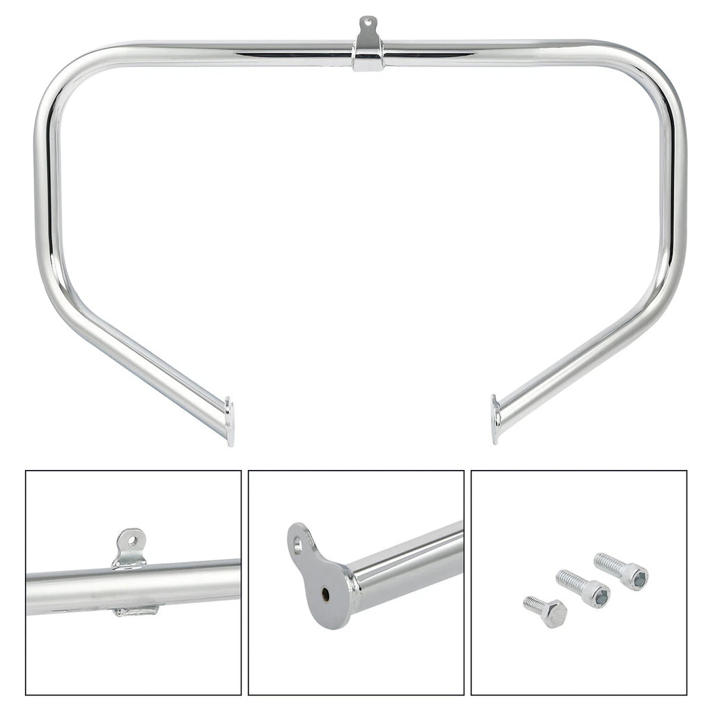 Lower Vented Leg & Crash Bar for Harley Street Road Glide (2014–2024) Gunship Gray