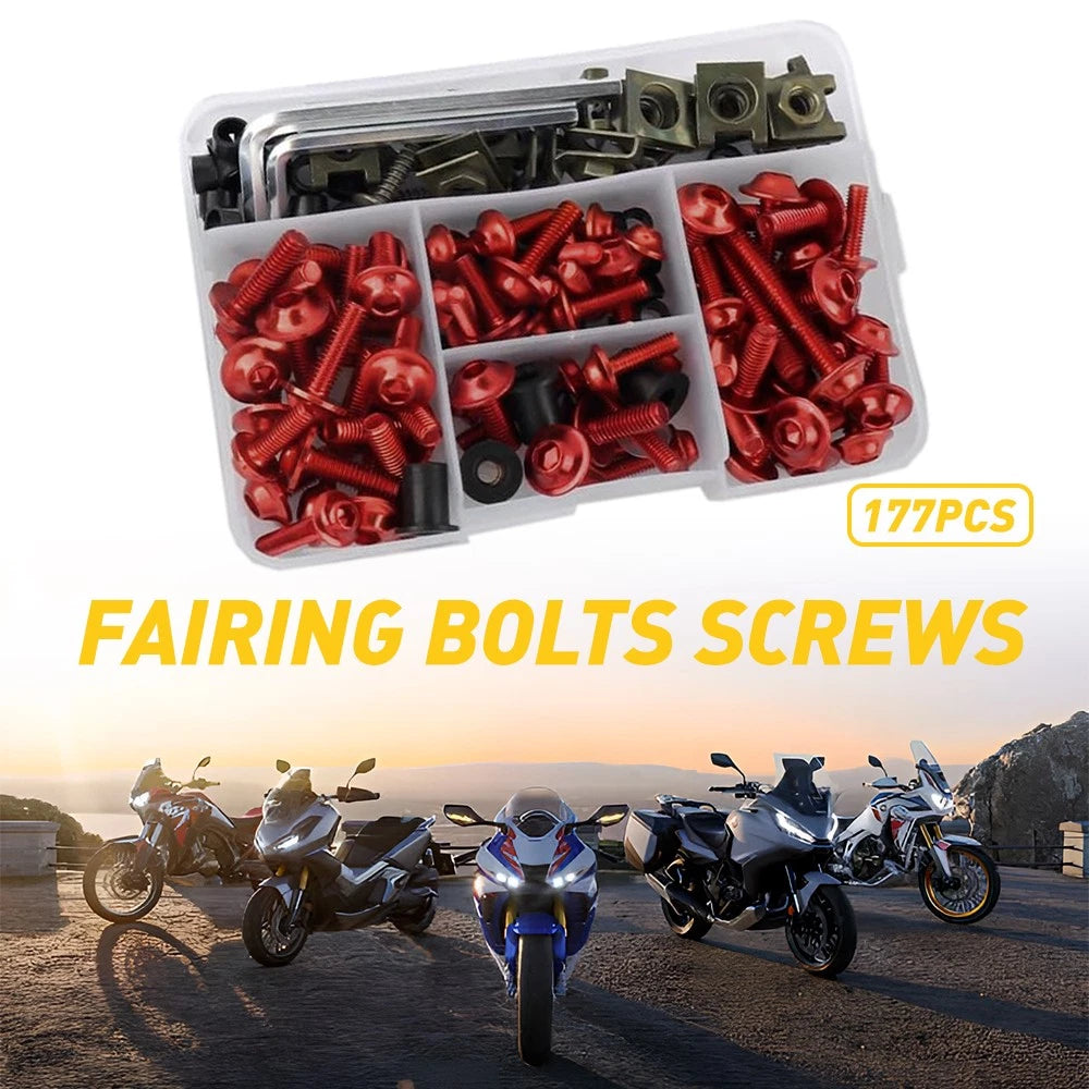 Complete Fairing Bolt Kit for Universal Motorcycle (All Years)