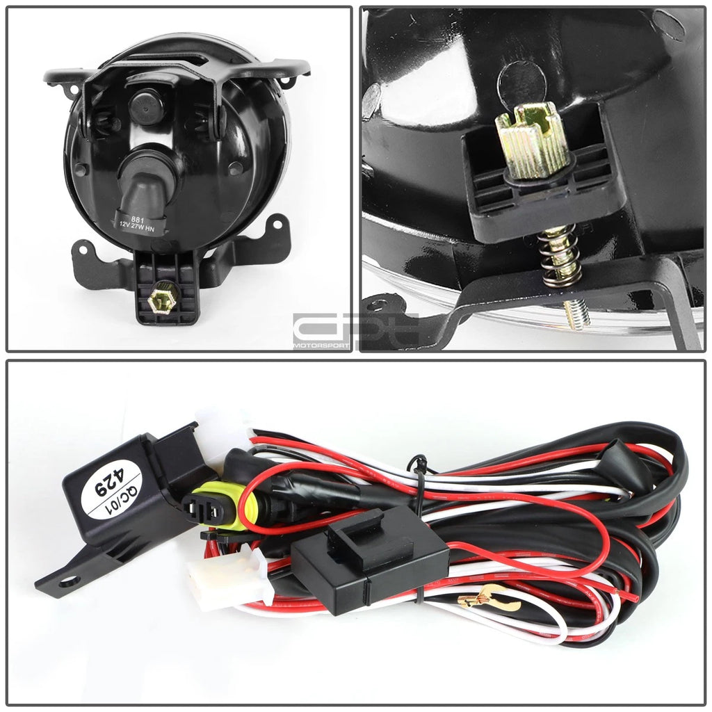 Fog Light Lamp + Switch Kit for Rb Accent 4Dr (2003–2006) - Amber Lens