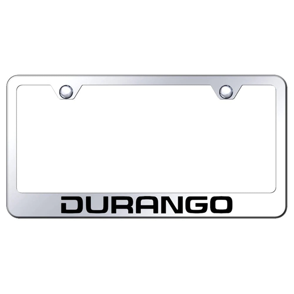 Stainless Steel License Plate Frame - Officially Licensed for Dodge Durango