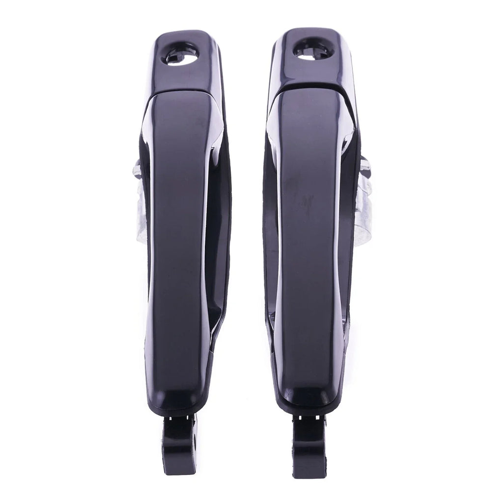 2 x Door Handle Outer Black for Mitsubishi Lancer (2002–2007)