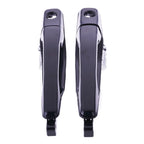 2 x Door Handle Outer Black for Mitsubishi Lancer (2002–2007)