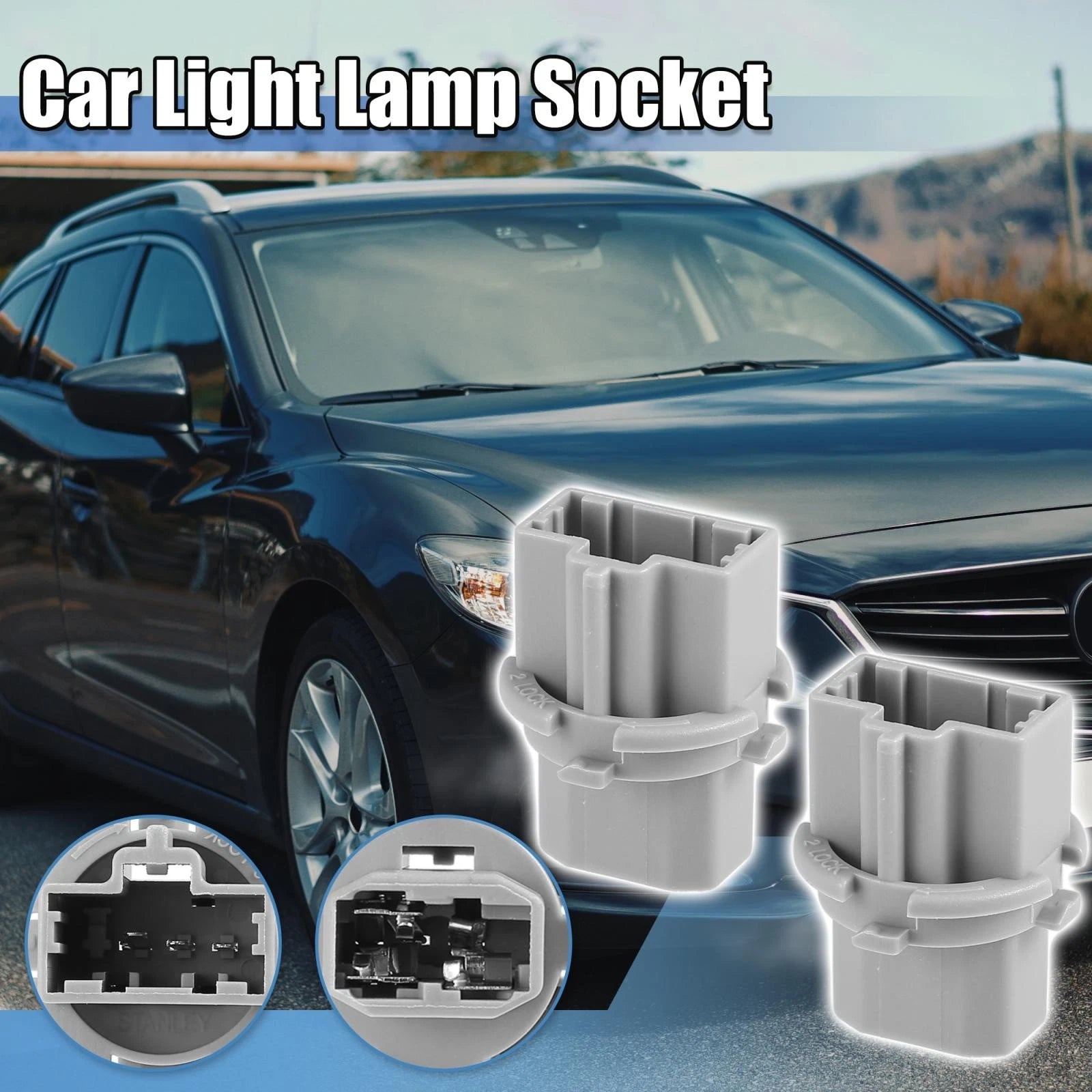 2X Turn Signal Light Bulb Socket Tail Lamp Base G14S-51-3E7 for Mazda 3 CX-5 (2010–2013)