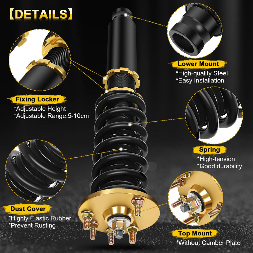 Coilover Shocks Struts for Honda Accord, Acura TSX (2003–2008)