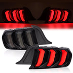 Full LED Sequential Tail Lights for Ford Mustang (2015–2023) - Smoke Lens