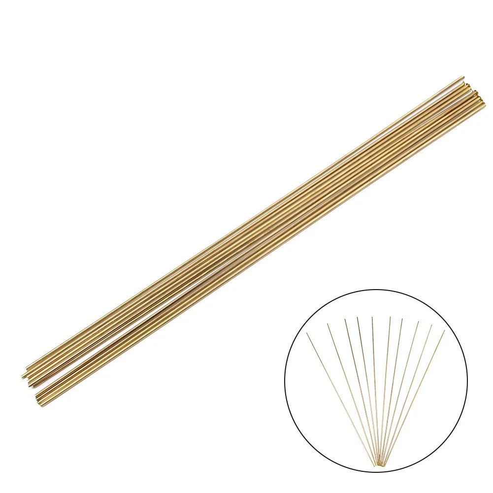Set of 10 Low Temperature Brass Welding Rods 1.6mm x 250mm HS221