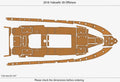 EVA Foam Teak Flooring Cockpit Pad for Yellowfin 39 Offshore (2016)