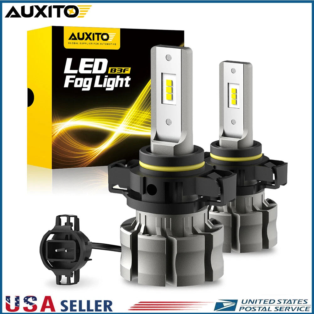 Set of 2 LED Fog Light Bulbs for AUXITO (2504, 5202)