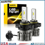 Set of 2 LED Fog Light Bulbs for AUXITO (2504, 5202)