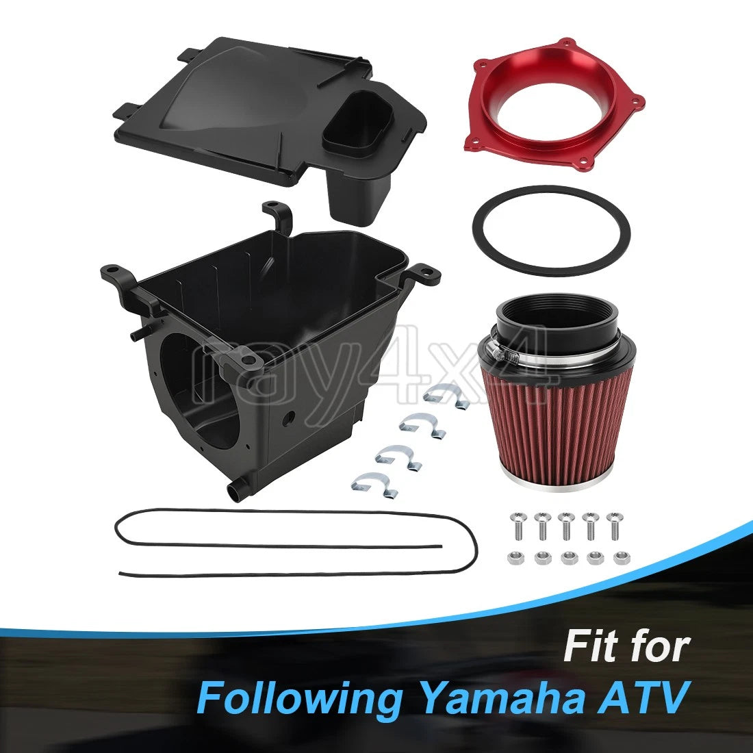 Air Filter Guide Holder + Air Box Case Lid Seal Kit for Yamaha YFZ450 (2004–2013)