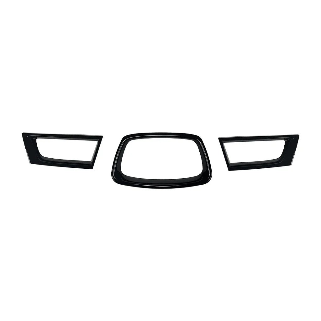 Gloss Black Front Grill Frame Trim Cover for Subaru Impreza WRX STI (2006–2007)