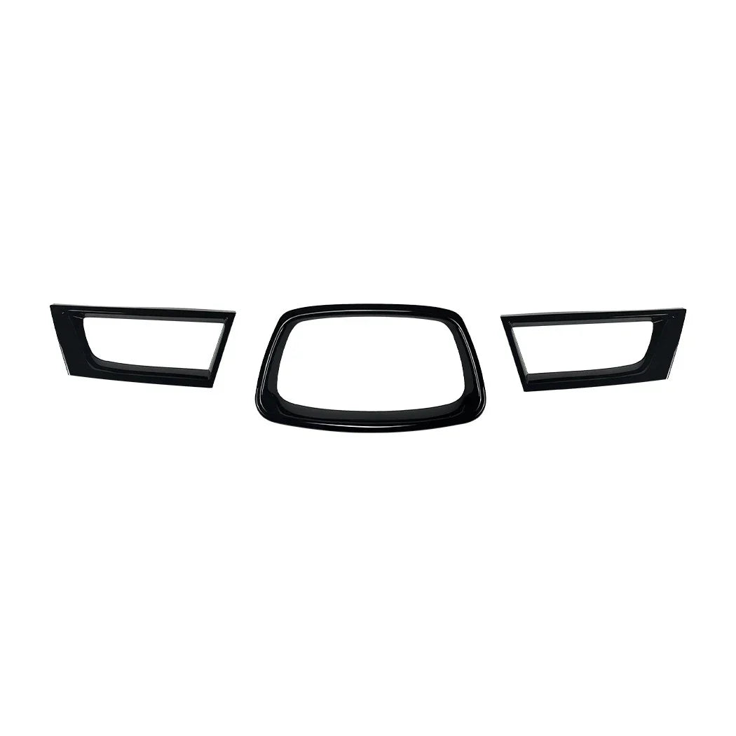 Gloss Black Front Grill Frame Trim Cover for Subaru Impreza WRX STI (2006–2007)