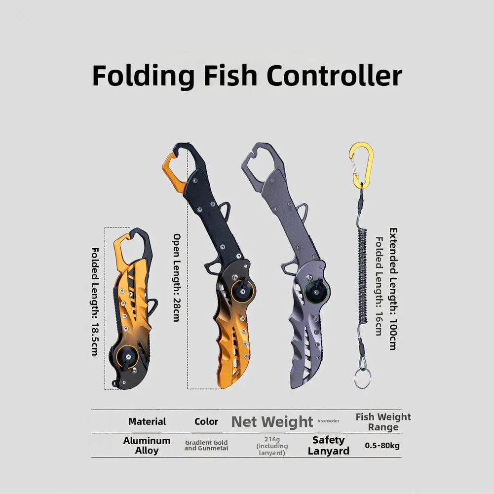 Folding Aluminum Fishing Pliers for Hook Cut Line Control
