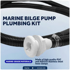 Bilge Pump Installation Kit O.D. 1-1/8" x 8ft Hose for Five Oceans (FO4752)