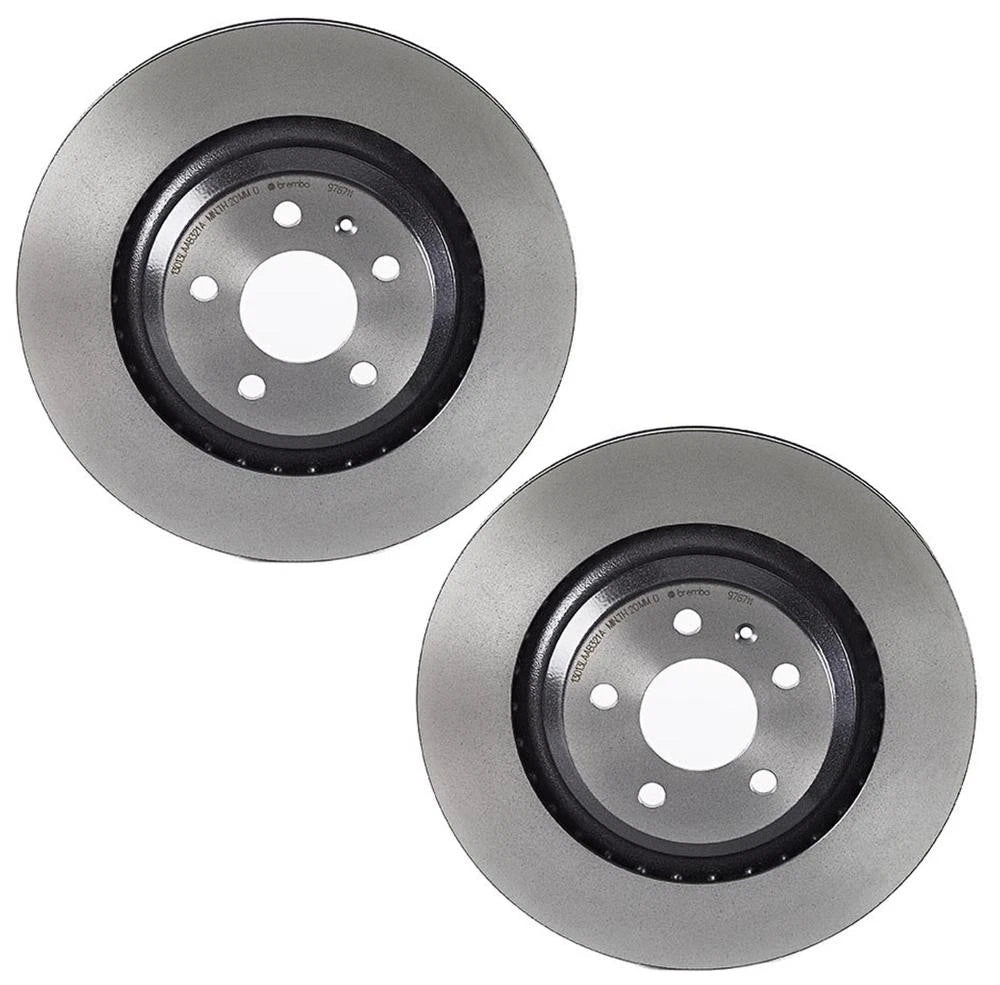 2X Brembo Rear Coated 330mm Brake Disc Rotors for Audi S6 (2007–2011)