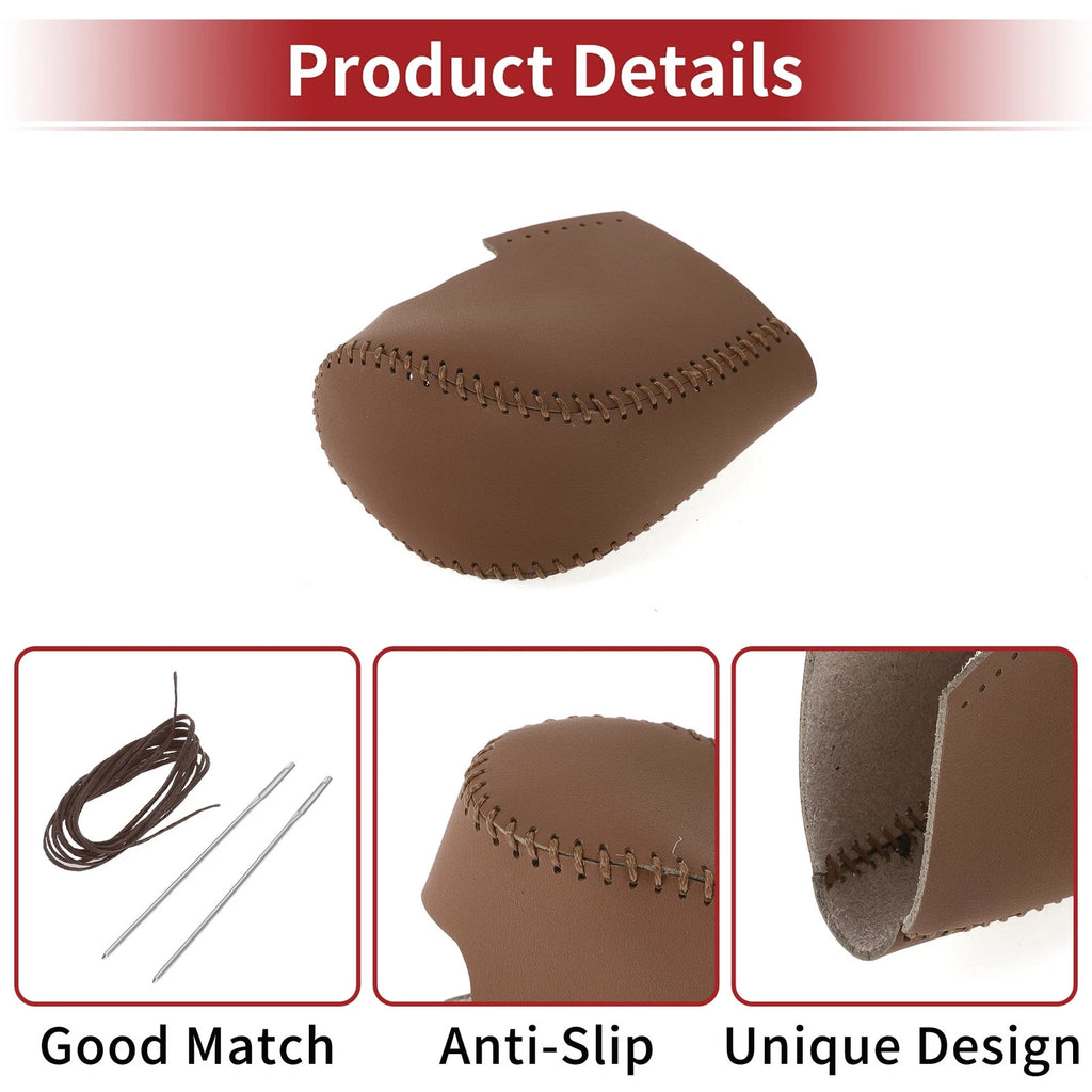 Gear Shift Knob Cover for Honda HR-V (2023–2024) Brown Faux Leather