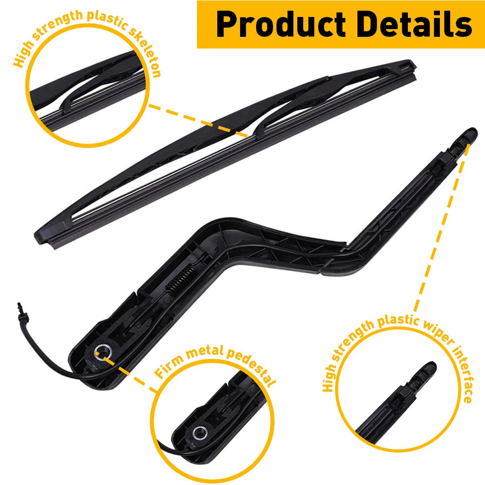 Rear Wiper Arm and Blade for GMC Acadia Saturn Outlook (2007–2012)