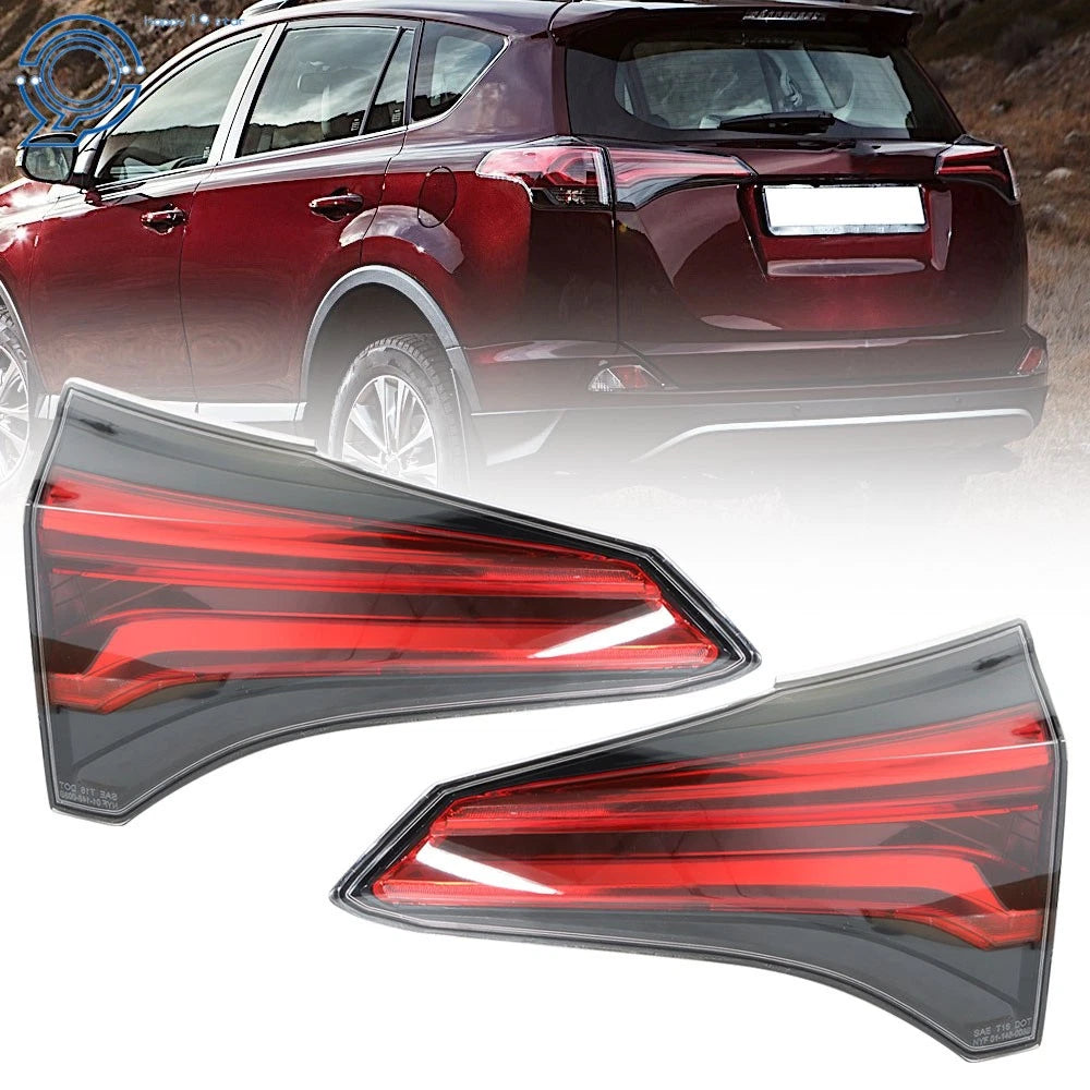 Set of 2 Inner Rear Tail Lights for Toyota RAV4 (2016–2017)