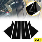 12PCS Set of Black Pillar Post Window Door Trim for Chevrolet Impala (2014–2020)