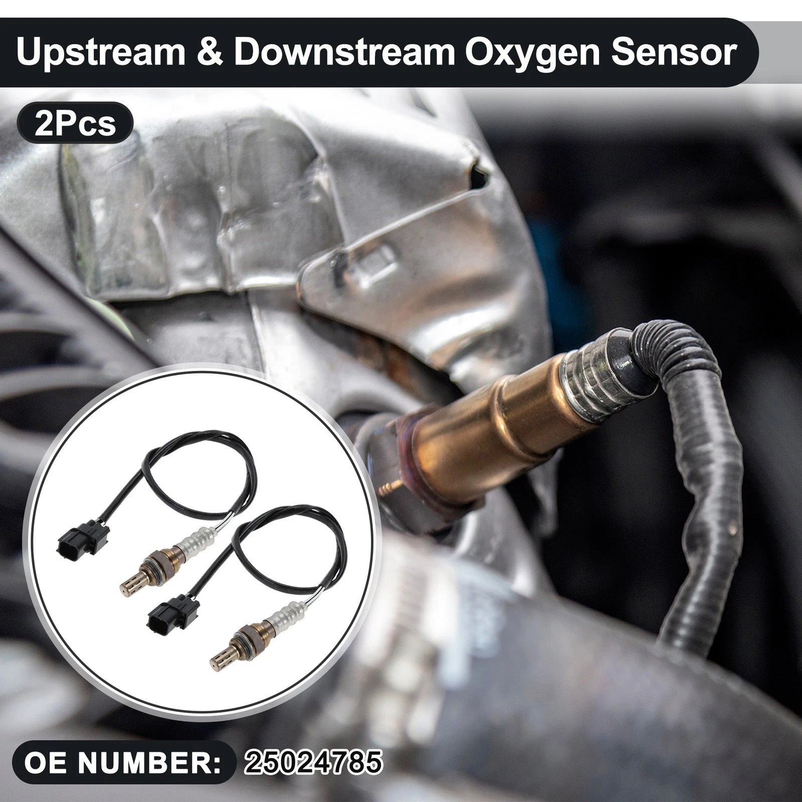 2X Oxygen Sensor for Honda Accord V6 (2008–2011) No. 250-24785