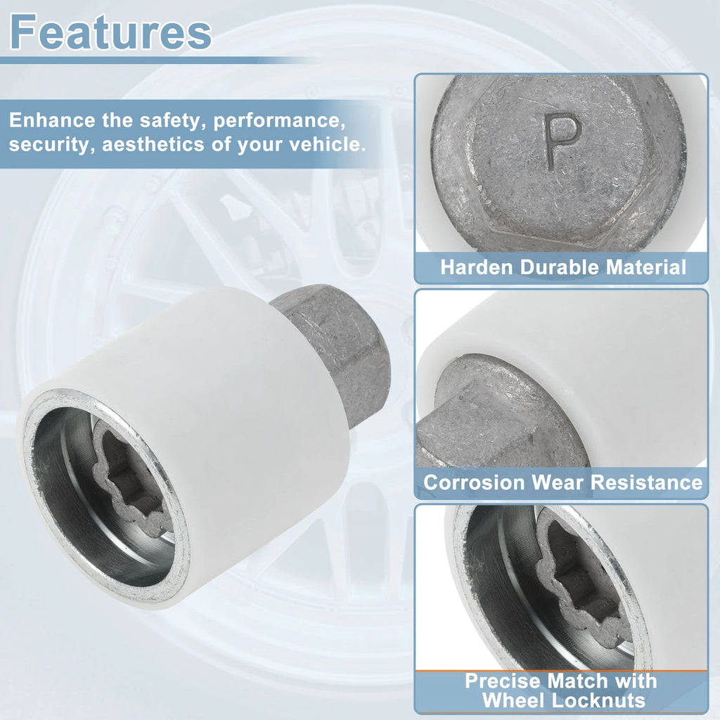 Type P Wheel Lock Lug Nut for Audi A4 (Locking Nut Key Socket)