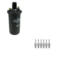 NGK Ignition Coil & 6 Nickel Spark Plugs Kit for C10 C15 C20 Camaro (1967–1981)