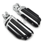 Chrome Rubber Pilot Footpeg Footrest for Kawasaki Ninja 250R (2000–2012) Z10 (2003–2016)