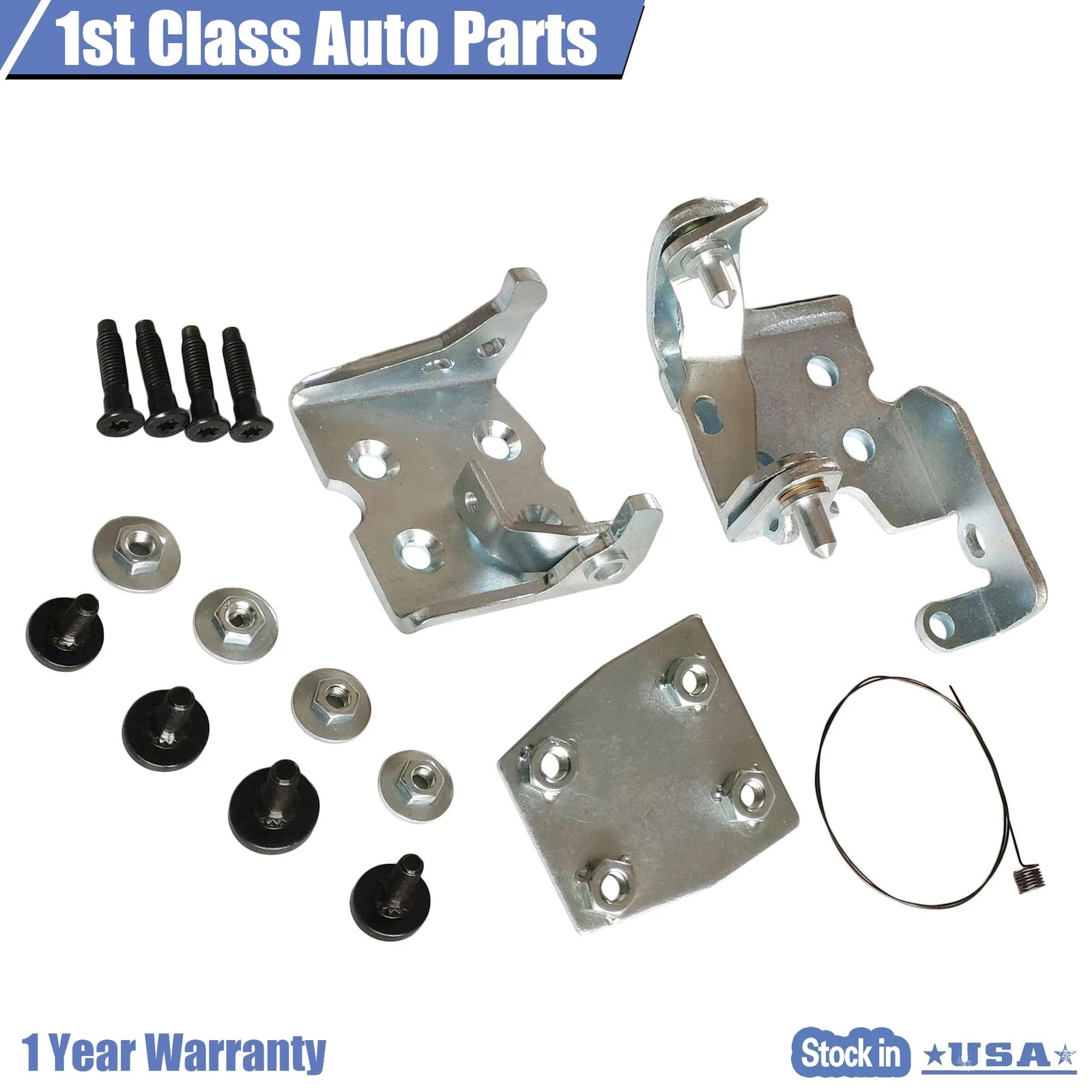 Front Upper Lower Door Hinge Left for Chevy Silverado GMC Sierra 1500 (1999–2007)
