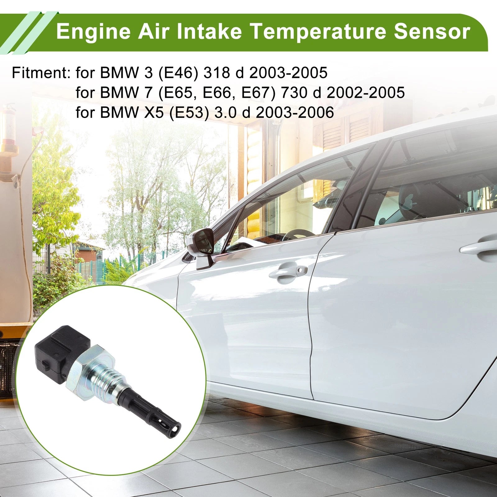 Set of 1 Air Charge Temperature Sensor for BMW 3 E46 318d (2003–2005)