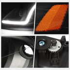 LED DRL Tube Projector Headlight for Honda Civic (1999–2000)