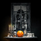 Scary Halloween Curtains for Indoor Outdoor Party Decor 80 x 120cm