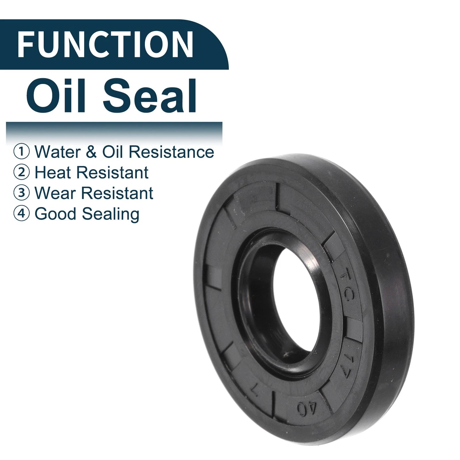 Set of 5 Oil Seal Rotary Shaft Seal NBR Rubber 17x40x7mm