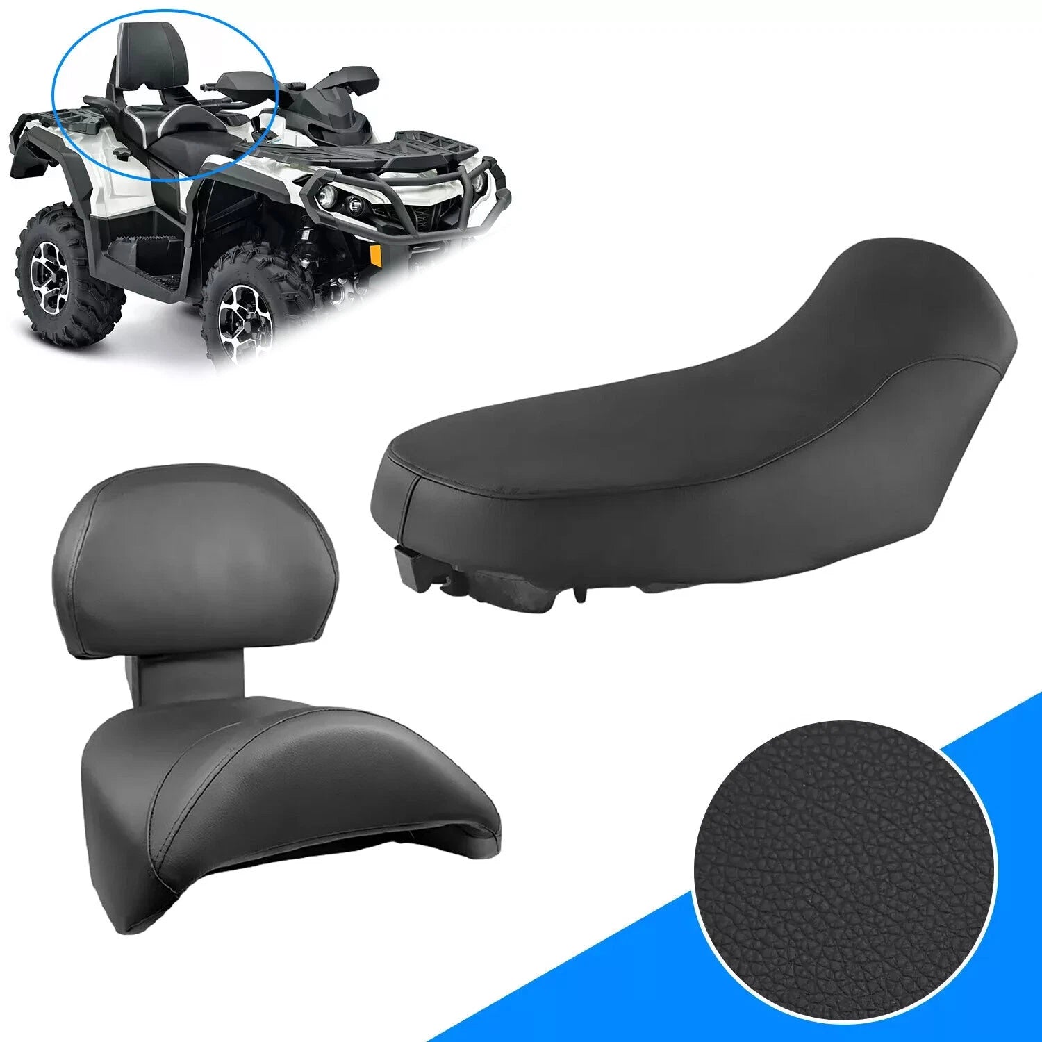 PVC Seat Cover Kit for Can-Am Outlander MAX 500 650 800 (2006–2012)