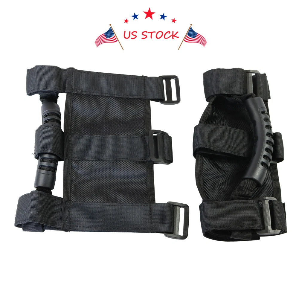 Pair Roll Bar Grab Handles for Jeep Wrangler (TJ JK CJ YJ)