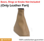 Automatic Shift Boot Cover for Acura MDX (2007–2013) Beige PVC Leather