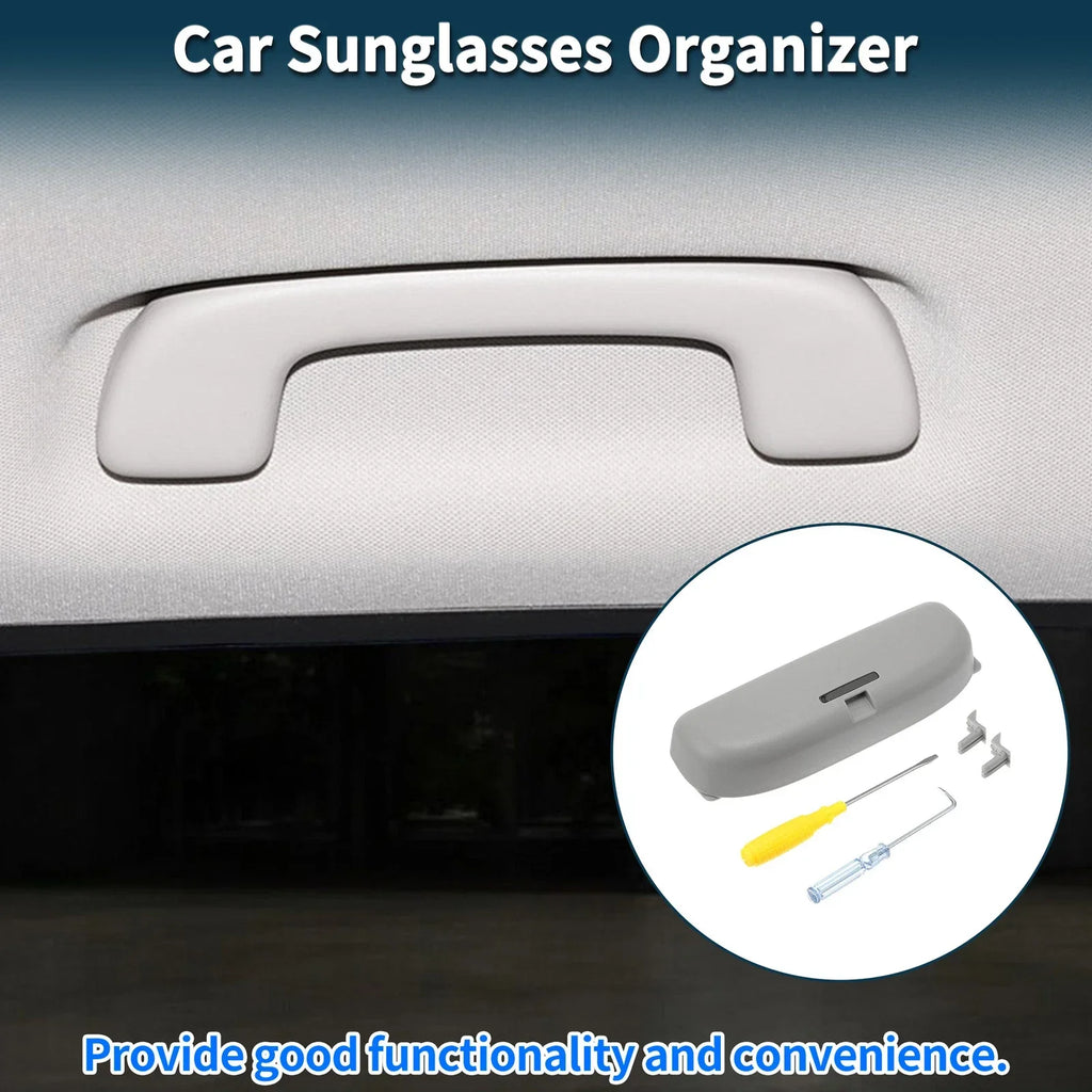 Sunglasses Case for Mercedes-Benz C Class Eyeglasses Holder Storage Box Grey
